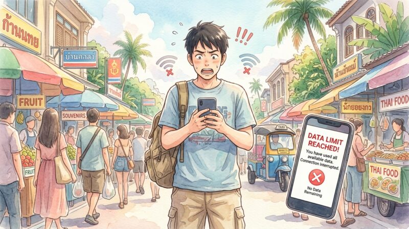 通信制限がかかってしまったイメージ画像