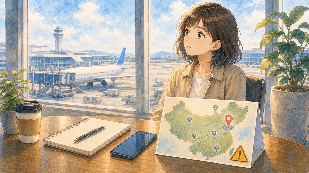 北京空港のみの実測データである注意点を示すイメージ