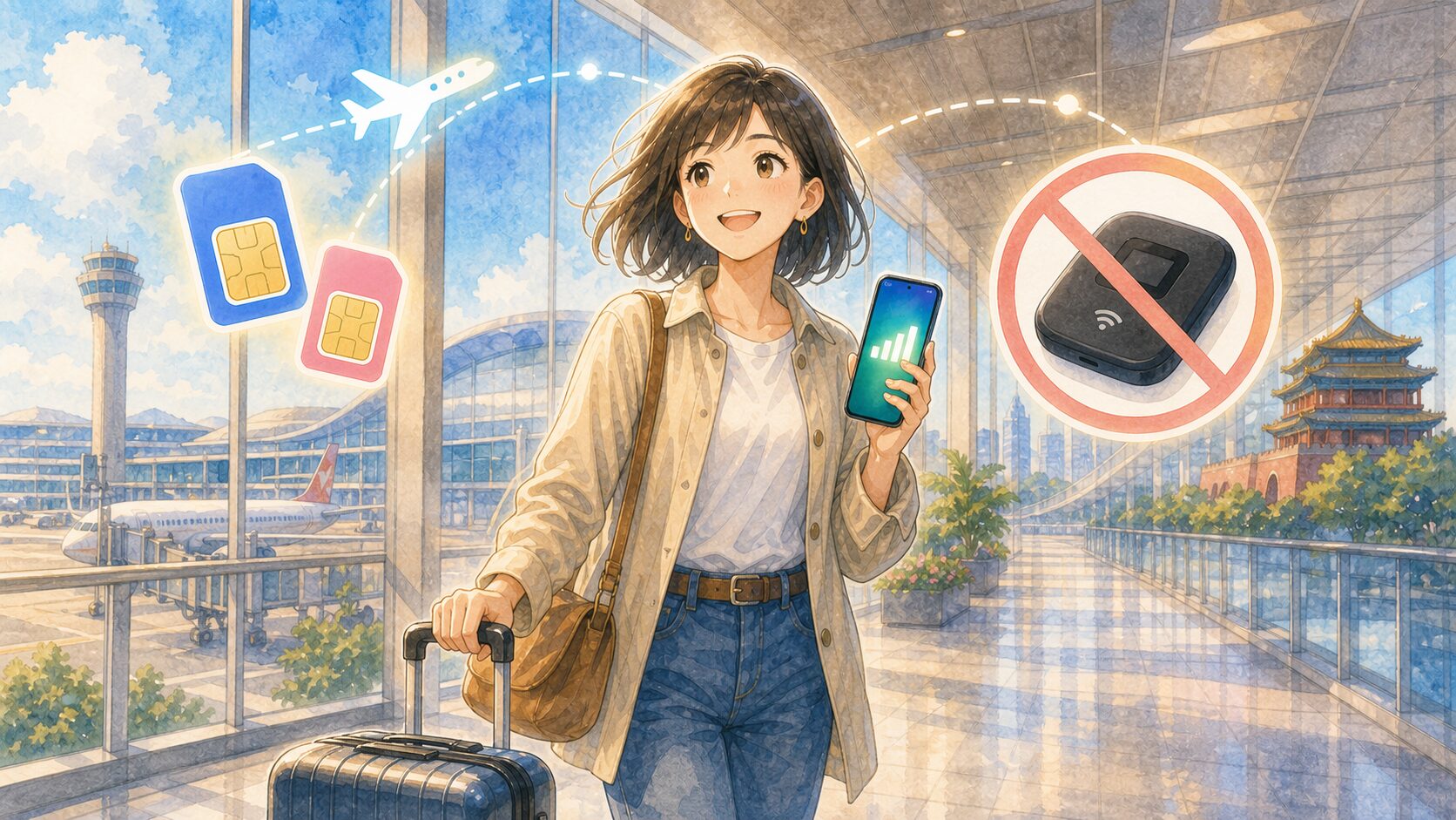 中国旅行はポケットWi-Fiなしでも乗り切れるまとめイメージ