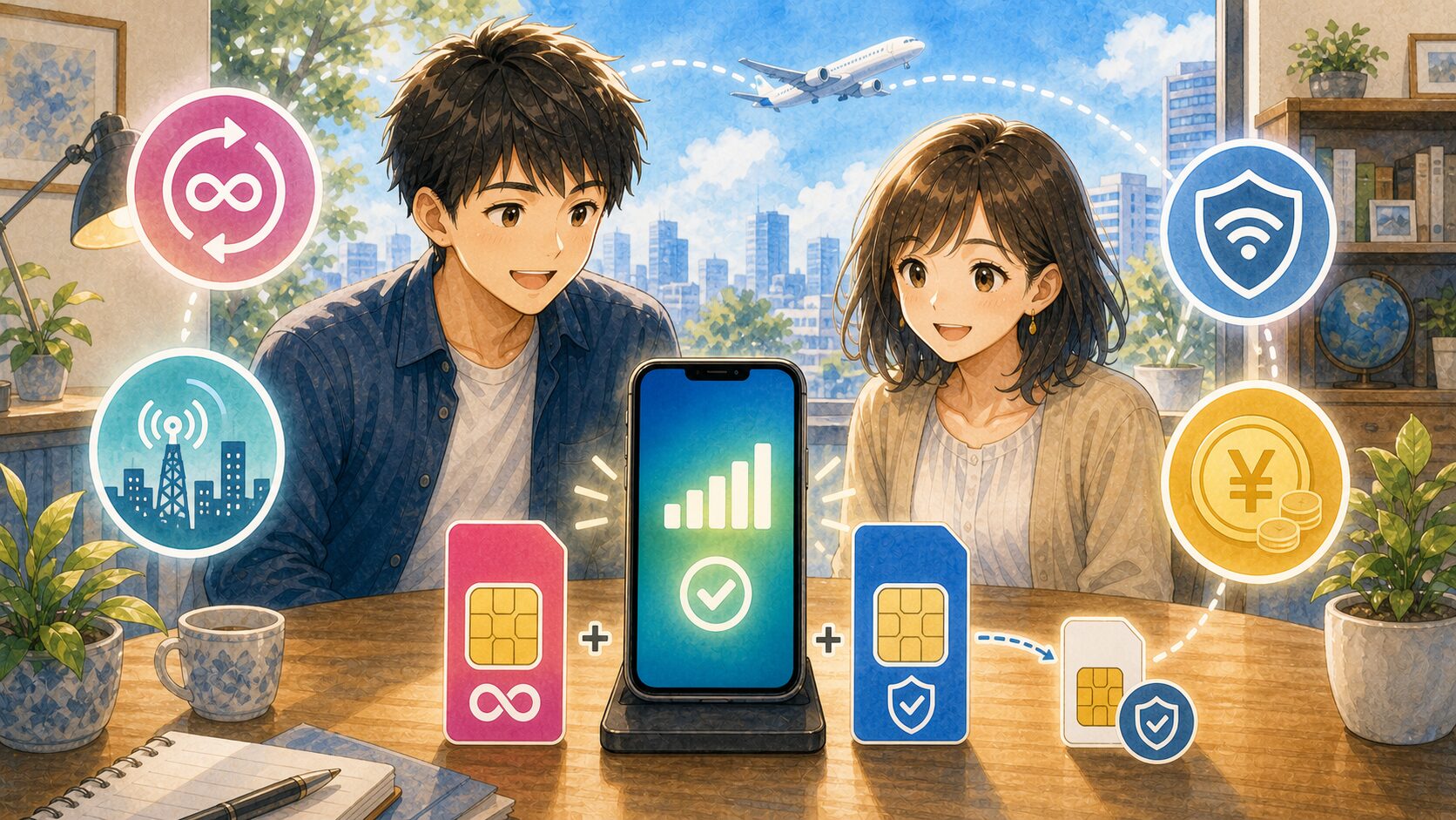 楽天モバイル単体ではなくデュアルSIMで強い構成にするまとめイメージ